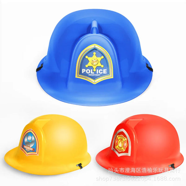 Party Hat Dress Up Pretend Career Role Play Hard Plastic Hats Fireman