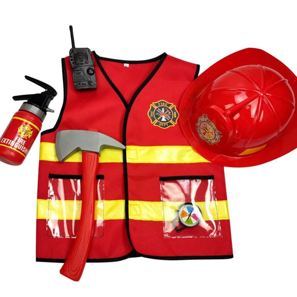Children Educational Costume Play Role Toy Set Construction Worker Kit