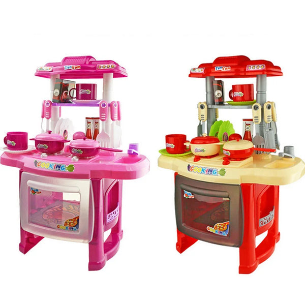 2020 New Kids Kitchen Set Children Kitchen Toys LargeSimulation Model