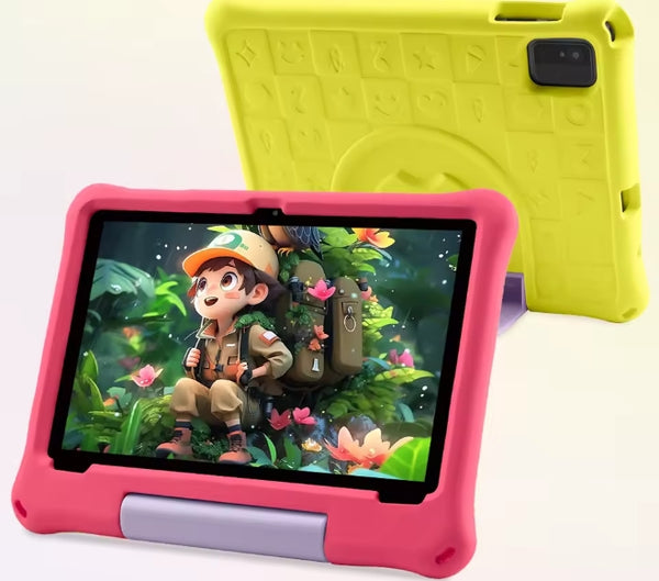 Gleeso Kids Tablet,Android 16 Tablet with HD Display,10.1 inch,Parental Control & Kids Mode, GMS Certified,20GB RAM 64GB ROM,1TB Expandable, 5000mAh Battery, Dual Camera, Protective Case, Pink